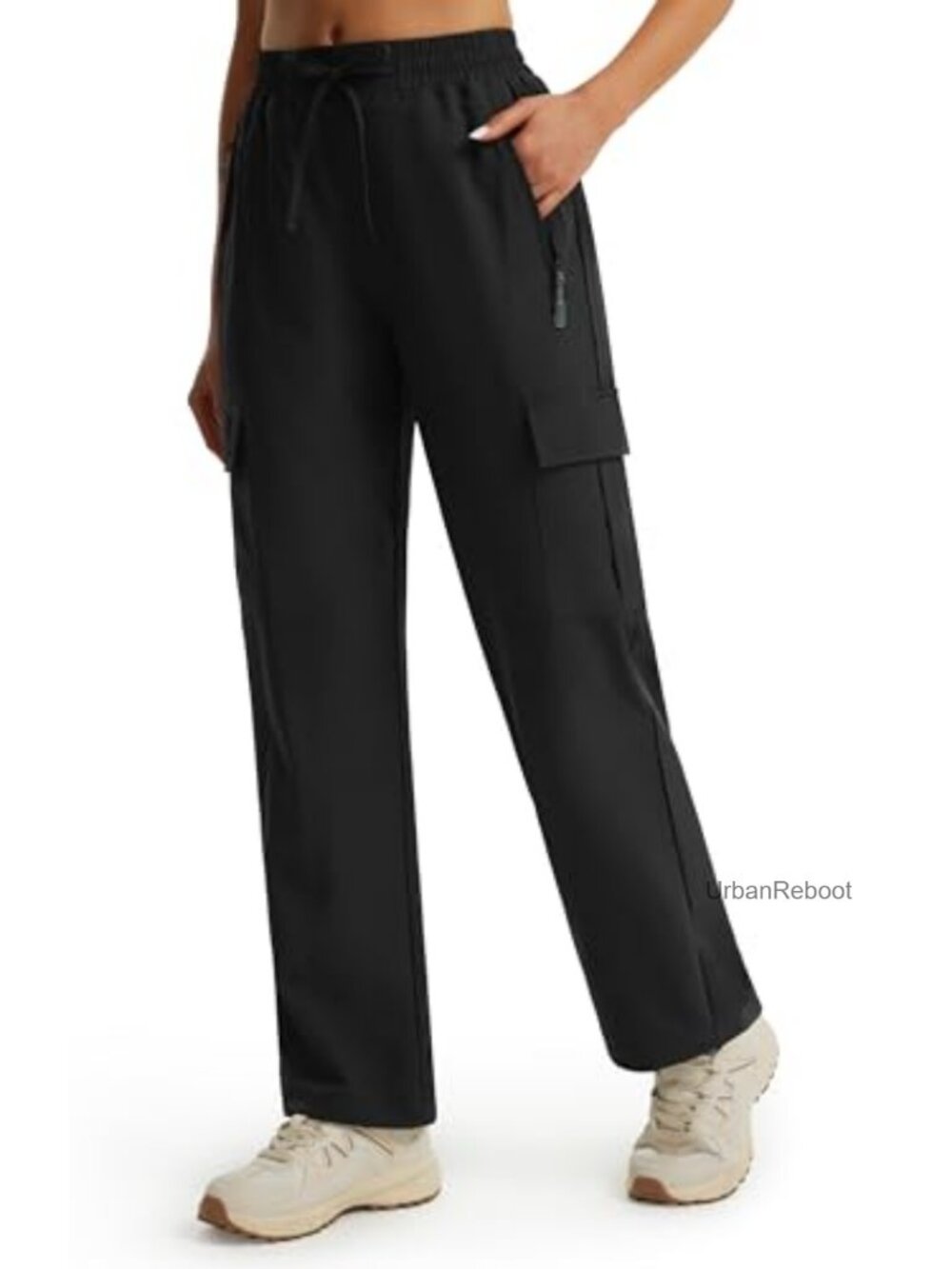 Women's Cargo Hiking Pants Quick-Dry UPF 50+ Water-Resistant Straight Leg